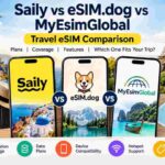 Saily vs eSIM.dog vs MyEsimGlobal: Travel eSIM Comparison